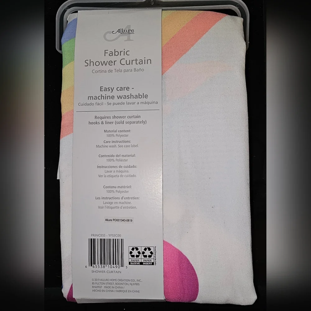 ALLURE Fabric Shower Curtain - Princess